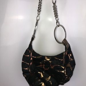 Bronze and Black Handbag